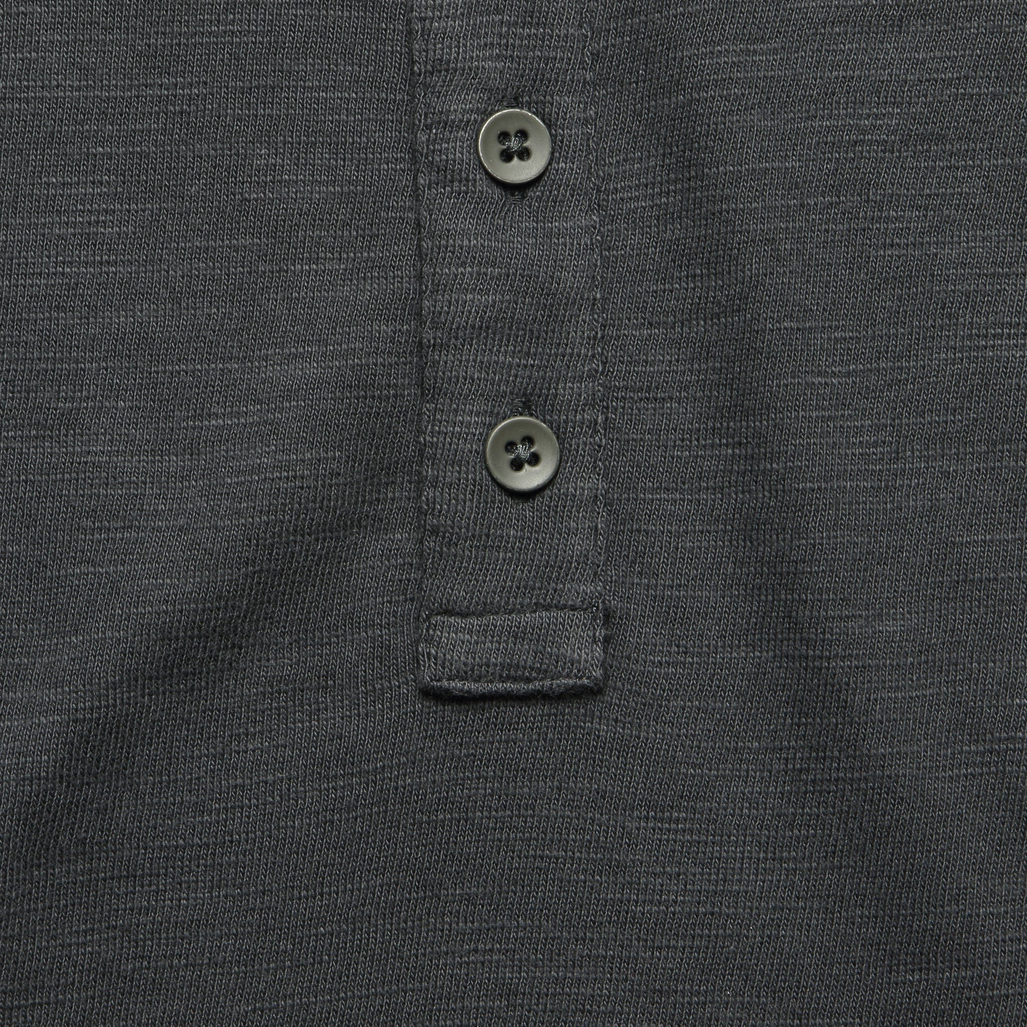 
                          Slub Cotton Henley - Washed Black - Faherty - STAG Provisions - Tops - L/S Knit
                        