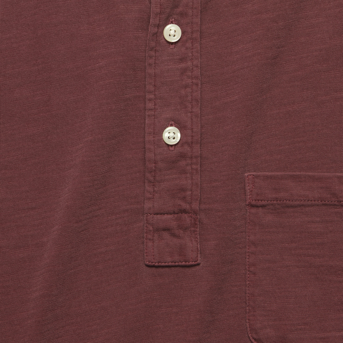 Garment Dyed Polo - Merlot - Faherty - STAG Provisions - Tops - S/S Knit