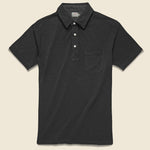 Garment Dyed Polo - Washed Black - Faherty - STAG Provisions - Tops - S/S Knit