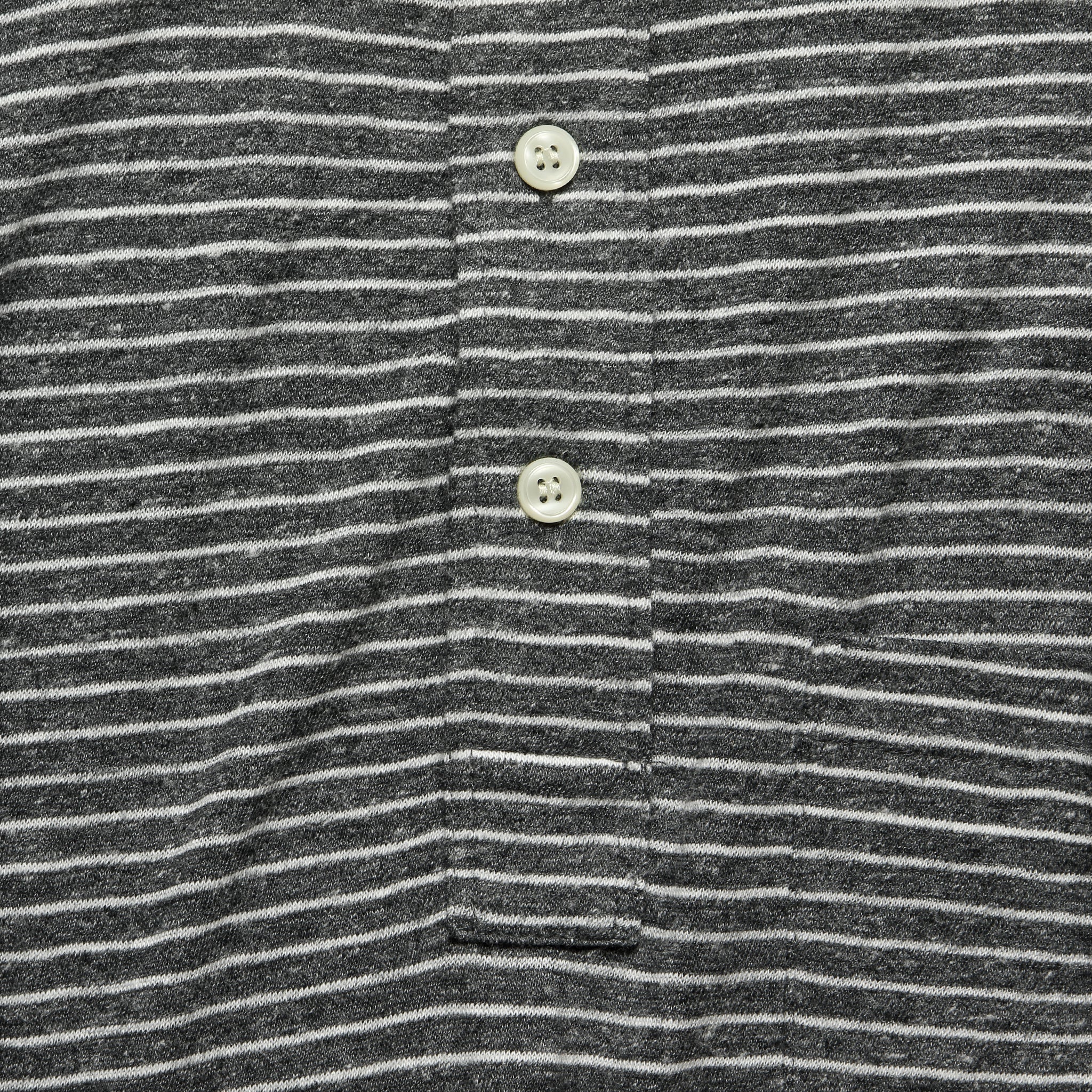 
                          Luxe Heather Polo - Charcoal Grey Stripe - Faherty - STAG Provisions - Tops - L/S Knit
                        