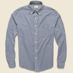 Everyday Shirt - Navy Heather Gingham - Faherty - STAG Provisions - Tops - L/S Woven - Plaid