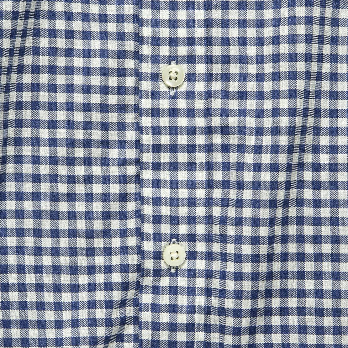 Everyday Shirt - Navy Heather Gingham - Faherty - STAG Provisions - Tops - L/S Woven - Plaid