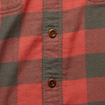 The Buffalo Workshirt - Vintage Red Charcoal - Faherty - STAG Provisions - Tops - L/S Woven - Plaid