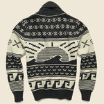 Eagle Intarsia Cardigan - Black/Natural - Faherty - STAG Provisions - Tops - Sweater