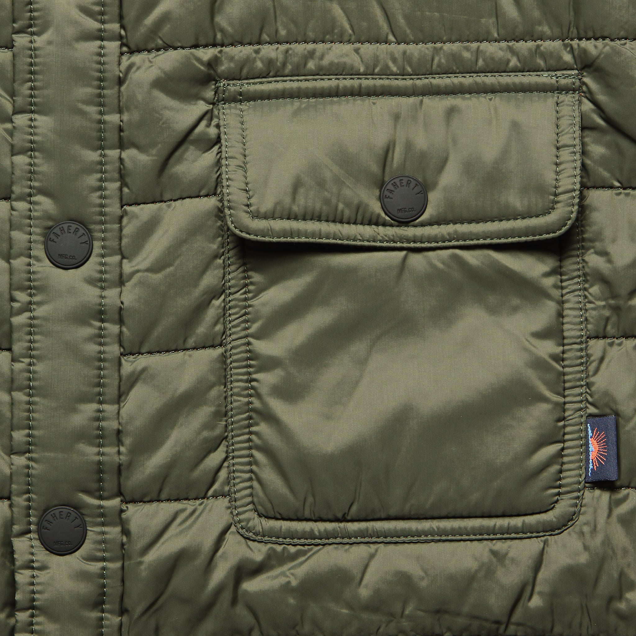 Atmosphere Shirt Jacket - Olive - Faherty - STAG Provisions - Outerwear - Shirt Jacket