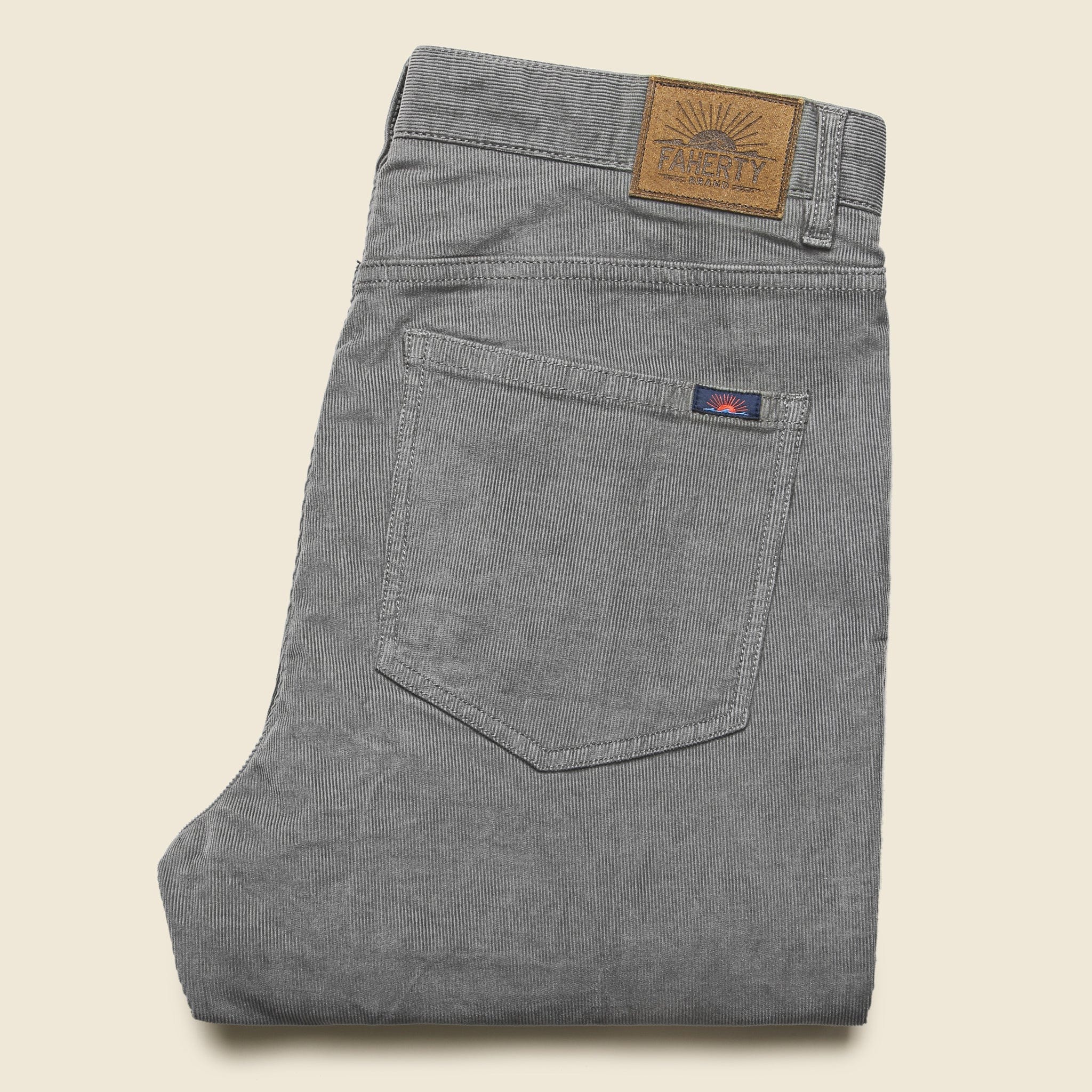 Stretch Corduroy Pant - Rugged Grey - Faherty - STAG Provisions - Pants - Corduroy