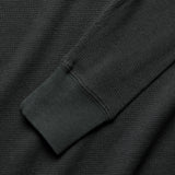 Essential Waffle Crewneck - Black - Faherty - STAG Provisions - Tops - L/S Knit