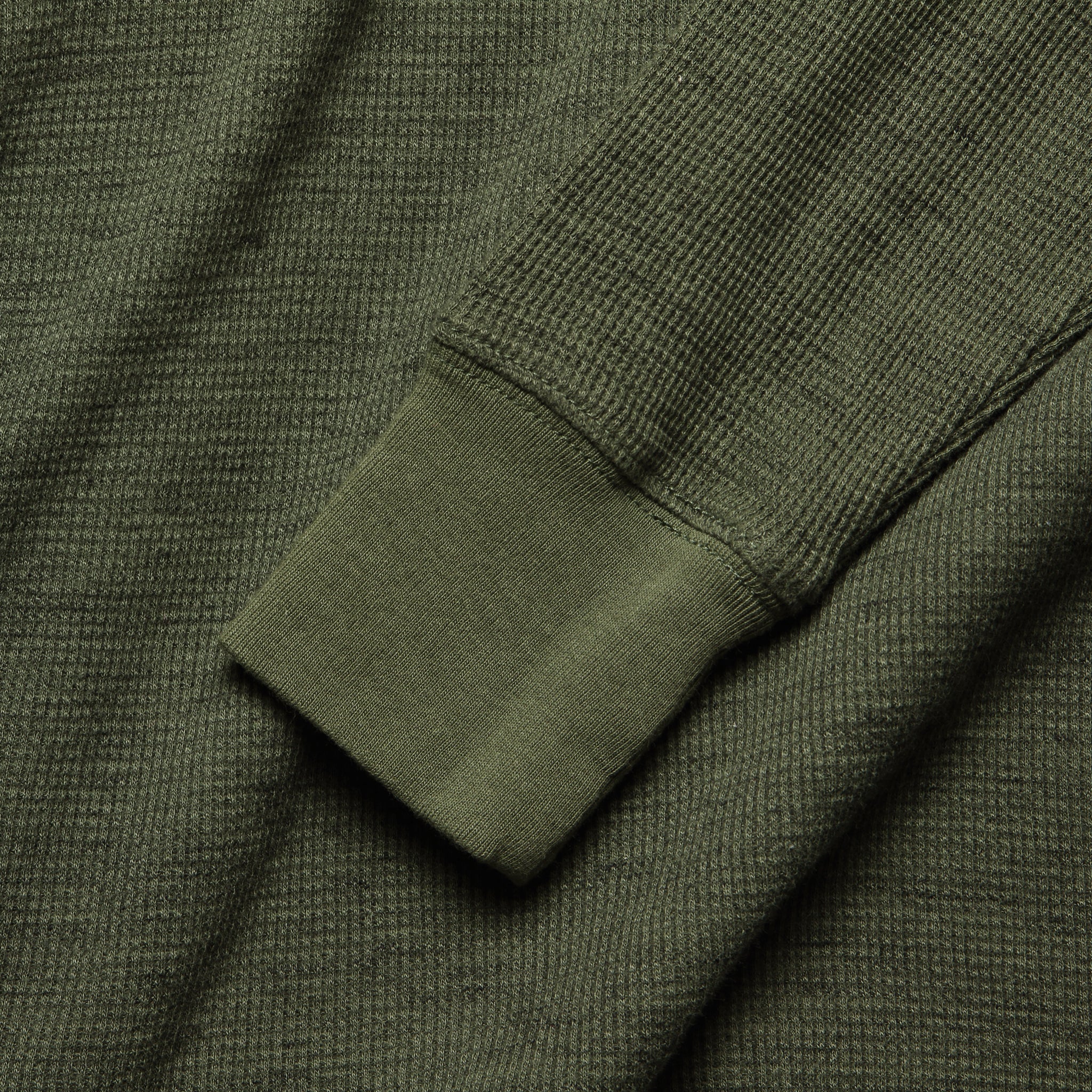 
                          Essential Waffle Crewneck - Olive - Faherty - STAG Provisions - Tops - L/S Knit
                        