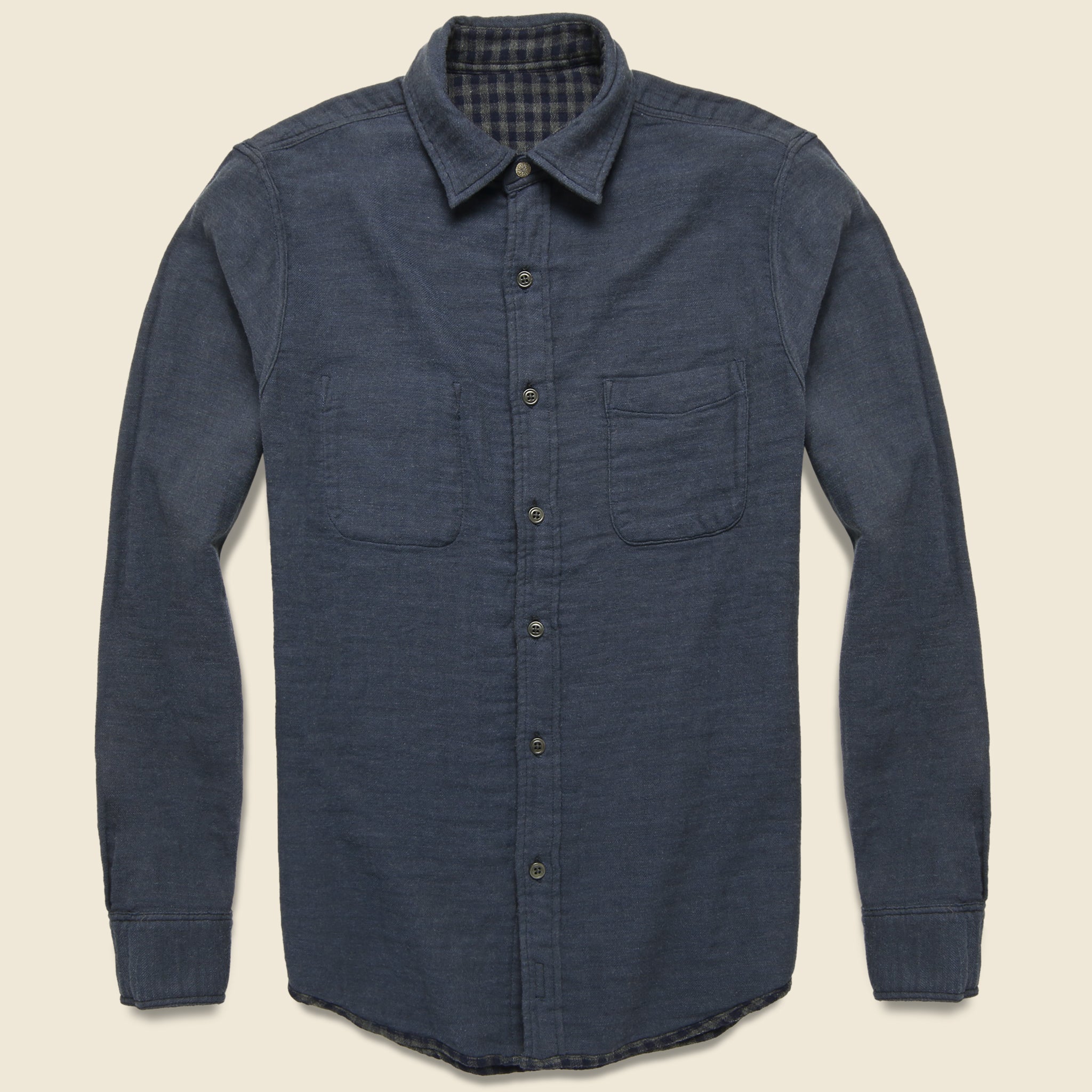 
                          Belmar Workshirt - Charcoal Navy Check - Faherty - STAG Provisions - Tops - L/S Woven - Plaid
                        