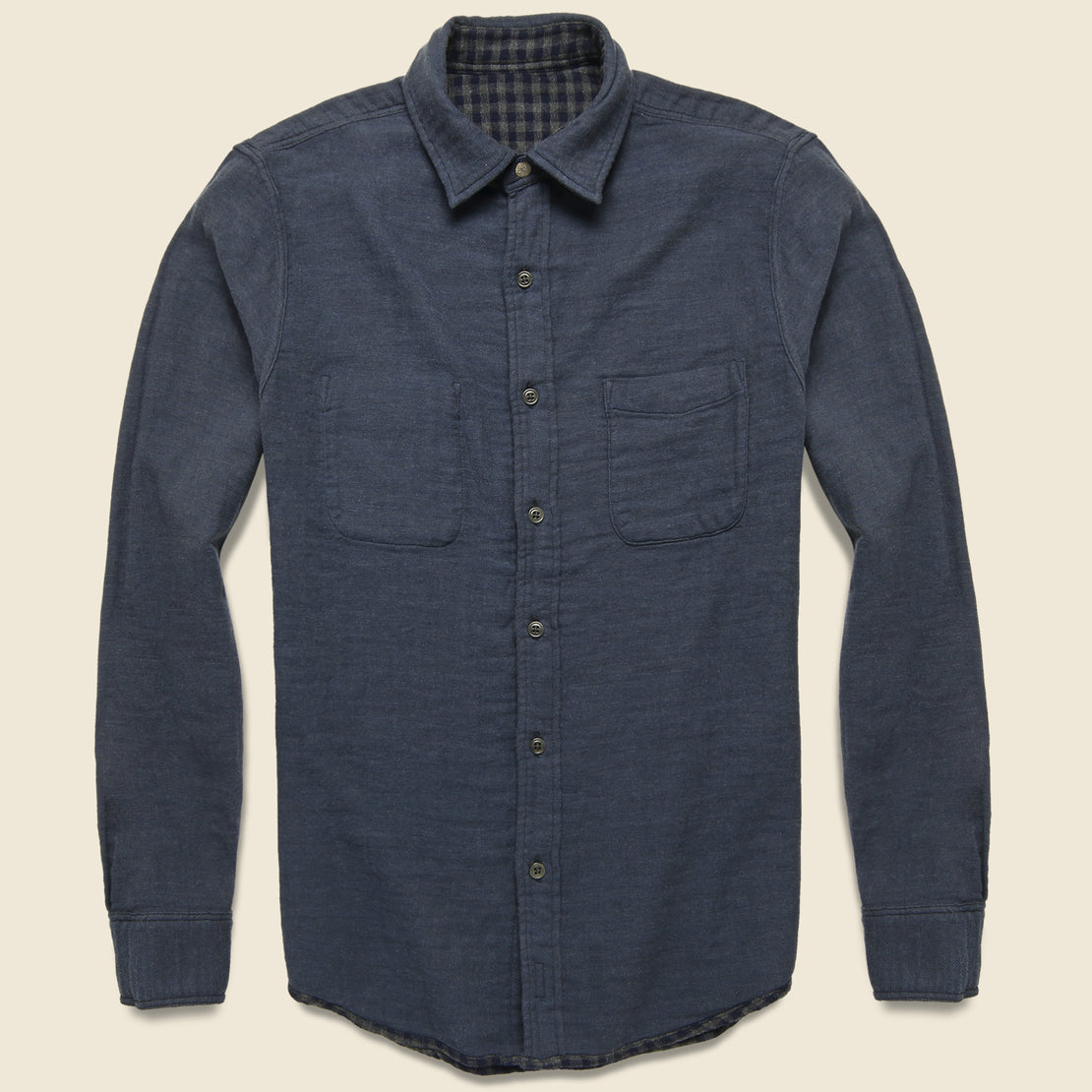 Belmar Workshirt - Charcoal Navy Check - Faherty - STAG Provisions - Tops - L/S Woven - Plaid