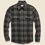 Legend Sweater Shirt - Charcoal Black Buffalo - Faherty - STAG Provisions - Tops - Sweater