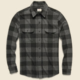 Legend Sweater Shirt - Charcoal Black Buffalo - Faherty - STAG Provisions - Tops - Sweater