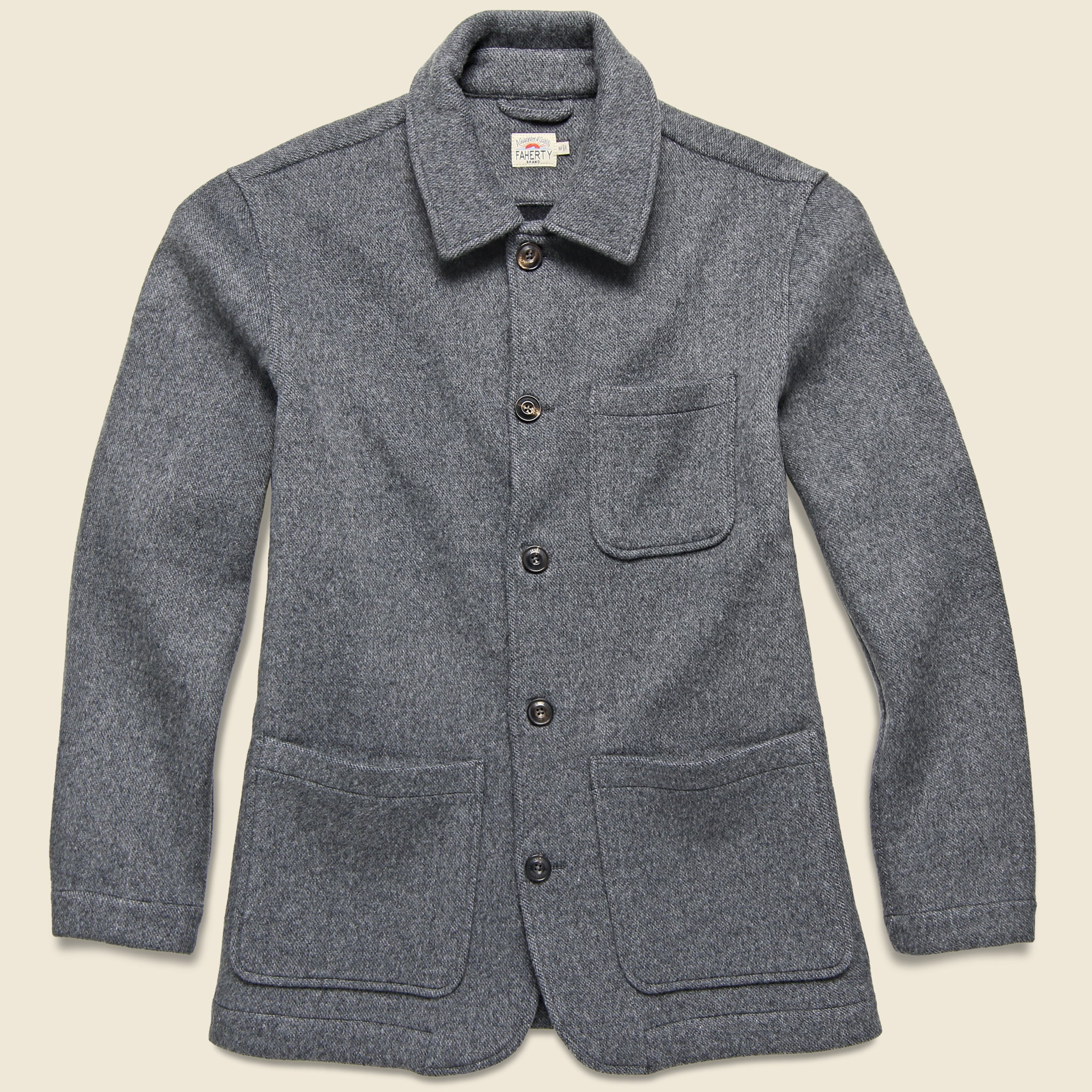 Chore Coat - Grey - Faherty - STAG Provisions - Outerwear - Shirt Jacket