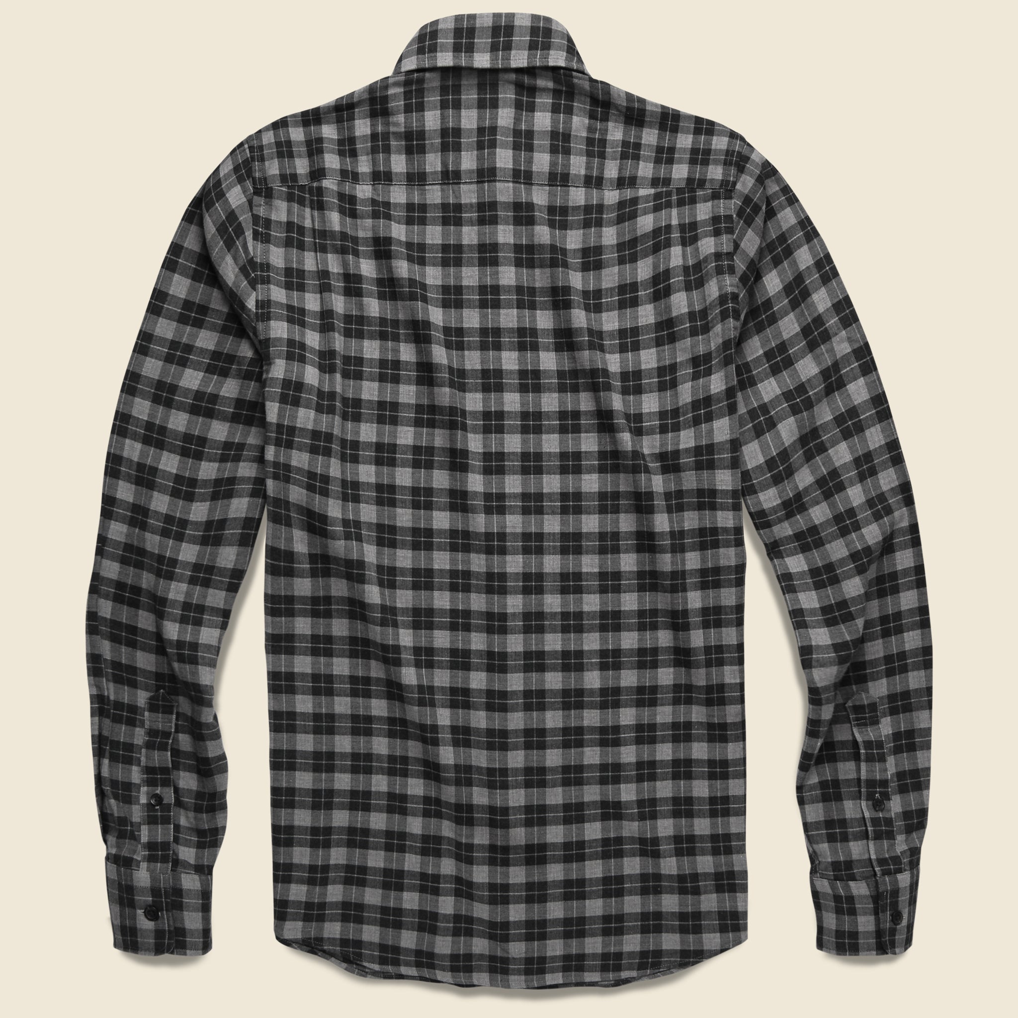 Everyday Shirt - Grey Charcoal Gingham - Faherty - STAG Provisions - Tops - L/S Woven - Plaid