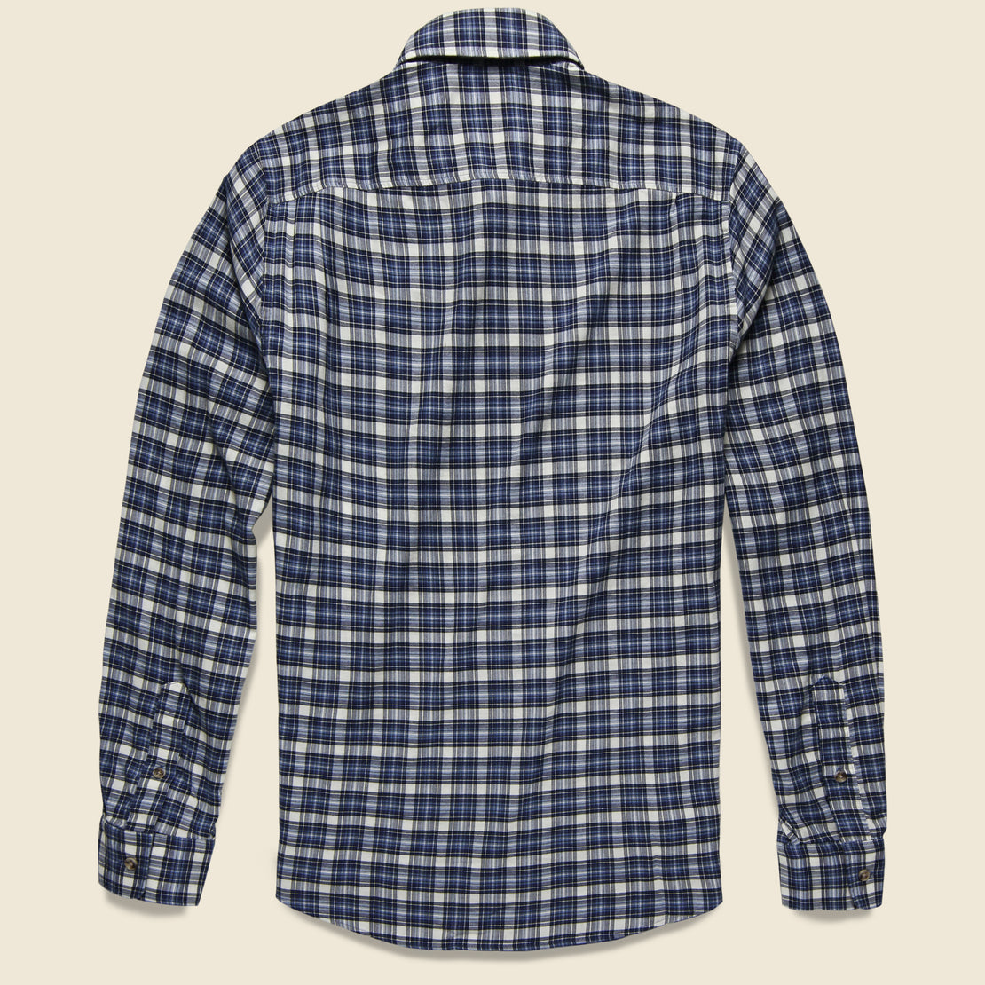 Everyday Shirt - Cream/Navy Tartan - Faherty - STAG Provisions - Tops - L/S Woven - Plaid