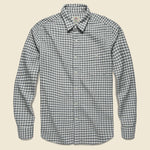 Stretch Seaview Flannel - Cream Charcoal Gingham - Faherty - STAG Provisions - Tops - L/S Woven - Plaid