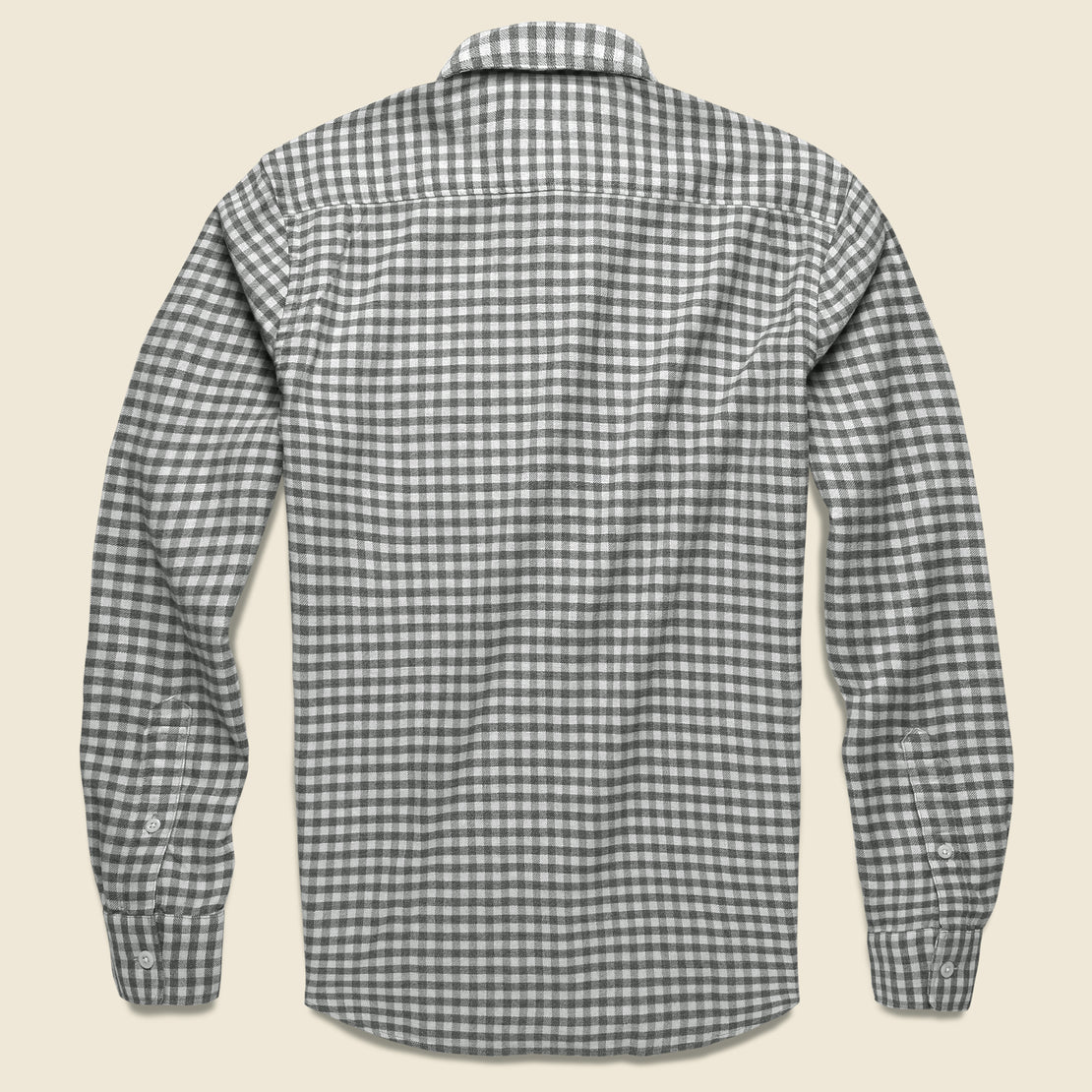 Stretch Seaview Flannel - Cream Charcoal Gingham - Faherty - STAG Provisions - Tops - L/S Woven - Plaid