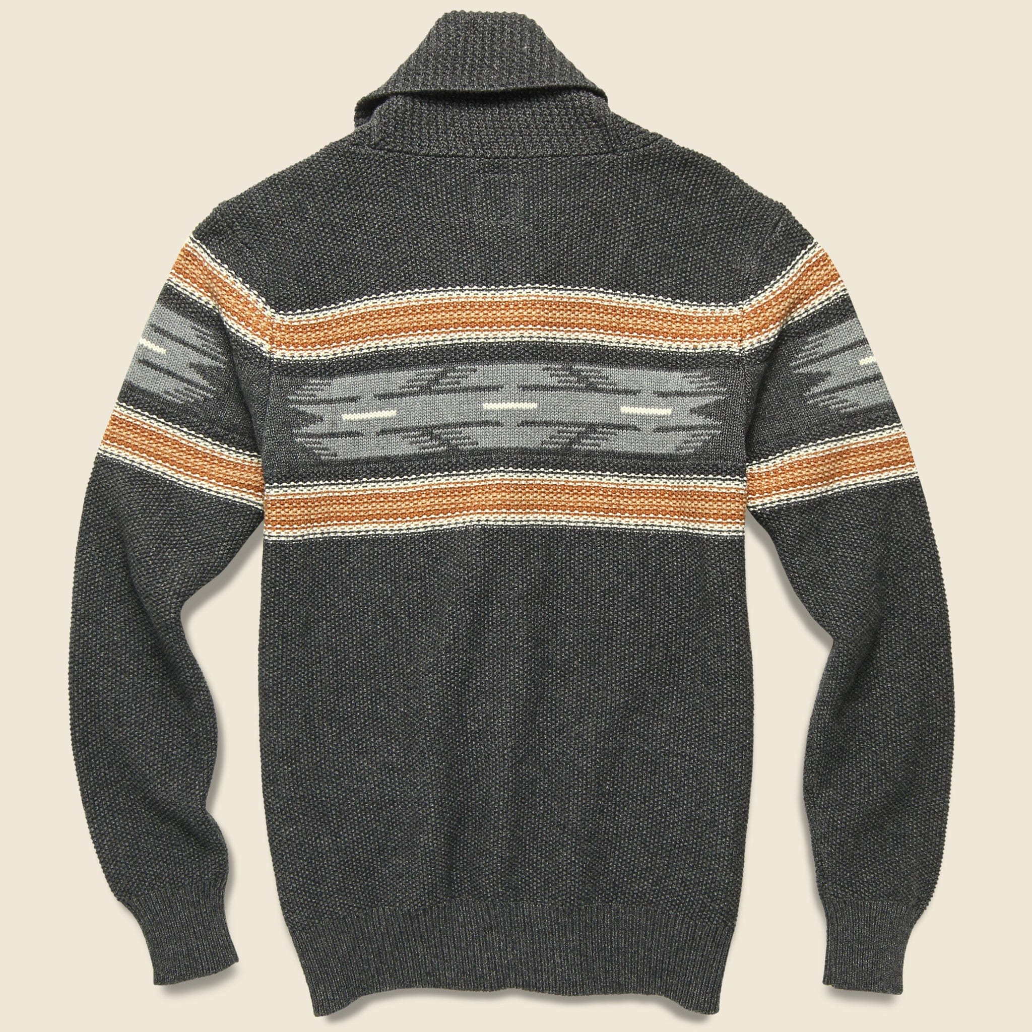 Shawl Collar Cardigan - Charcoal Eyegazer - Faherty - STAG Provisions - Tops - Sweater