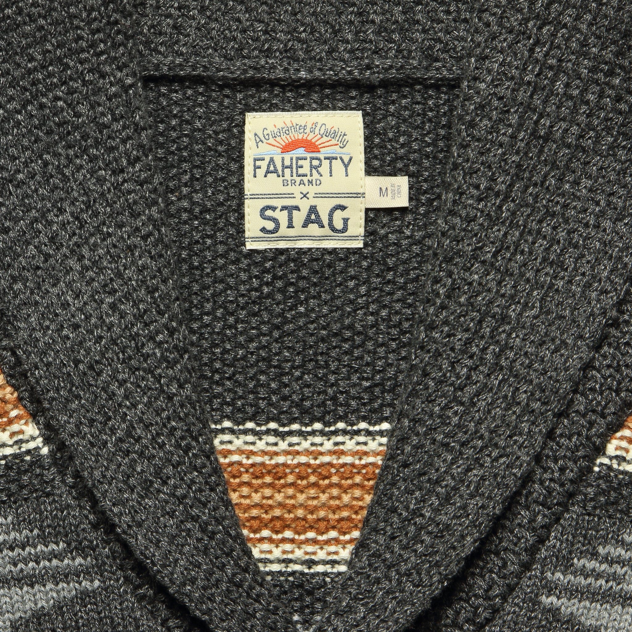Shawl Collar Cardigan - Charcoal Eyegazer - Faherty - STAG Provisions - Tops - Sweater