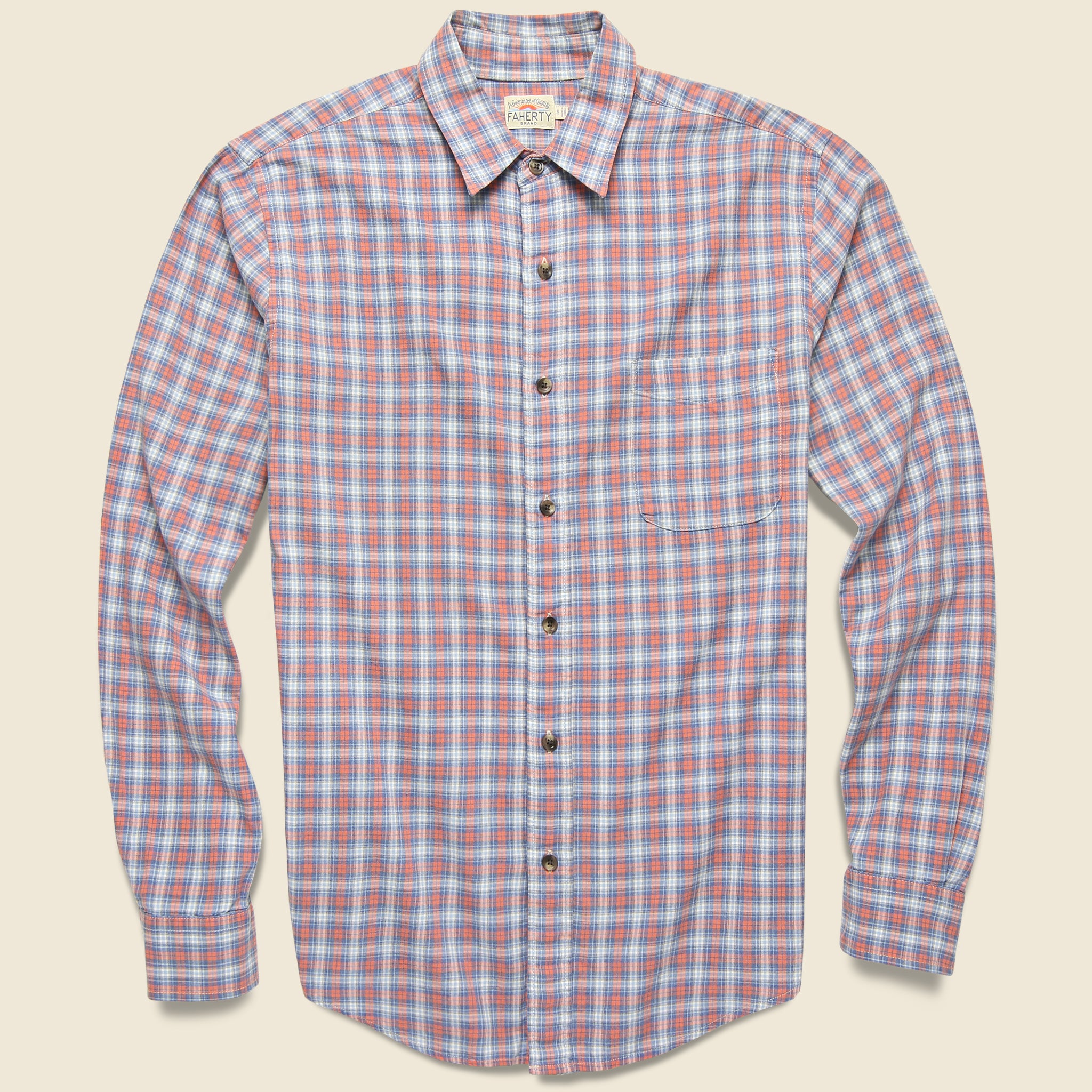 Movement Melange Shirt - Half Moon Bay Plaid - Faherty - STAG Provisions - Tops - L/S Woven - Plaid