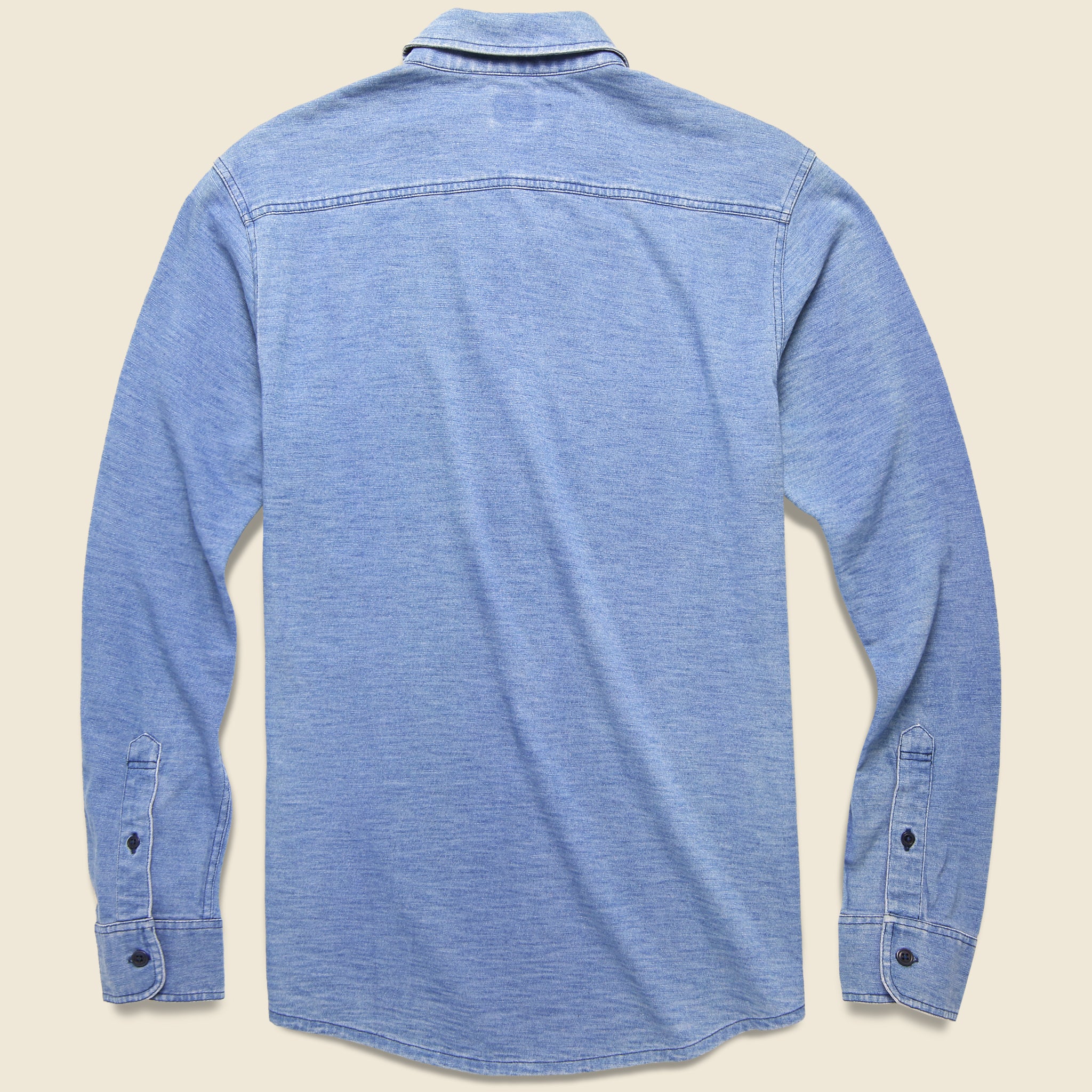Knit Seasons Shirt - Indigo - Faherty - STAG Provisions - Tops - L/S Woven - Solid