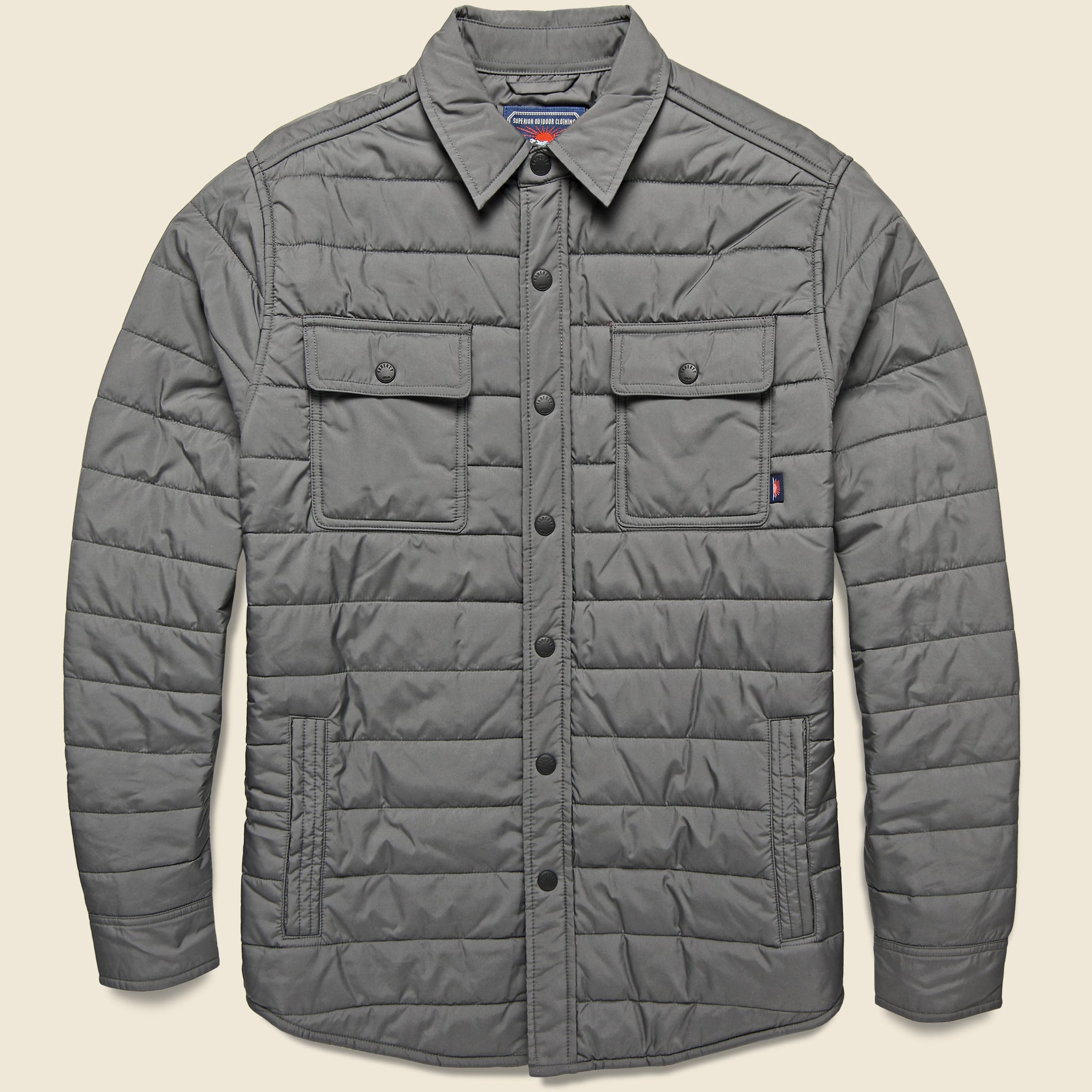 Atmosphere Packable Jacket - Ash - Faherty - STAG Provisions - Outerwear - Shirt Jacket