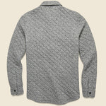 Epic Quilted Fleece CPO - Carbon Melange - Faherty - STAG Provisions - Outerwear - Shirt Jacket