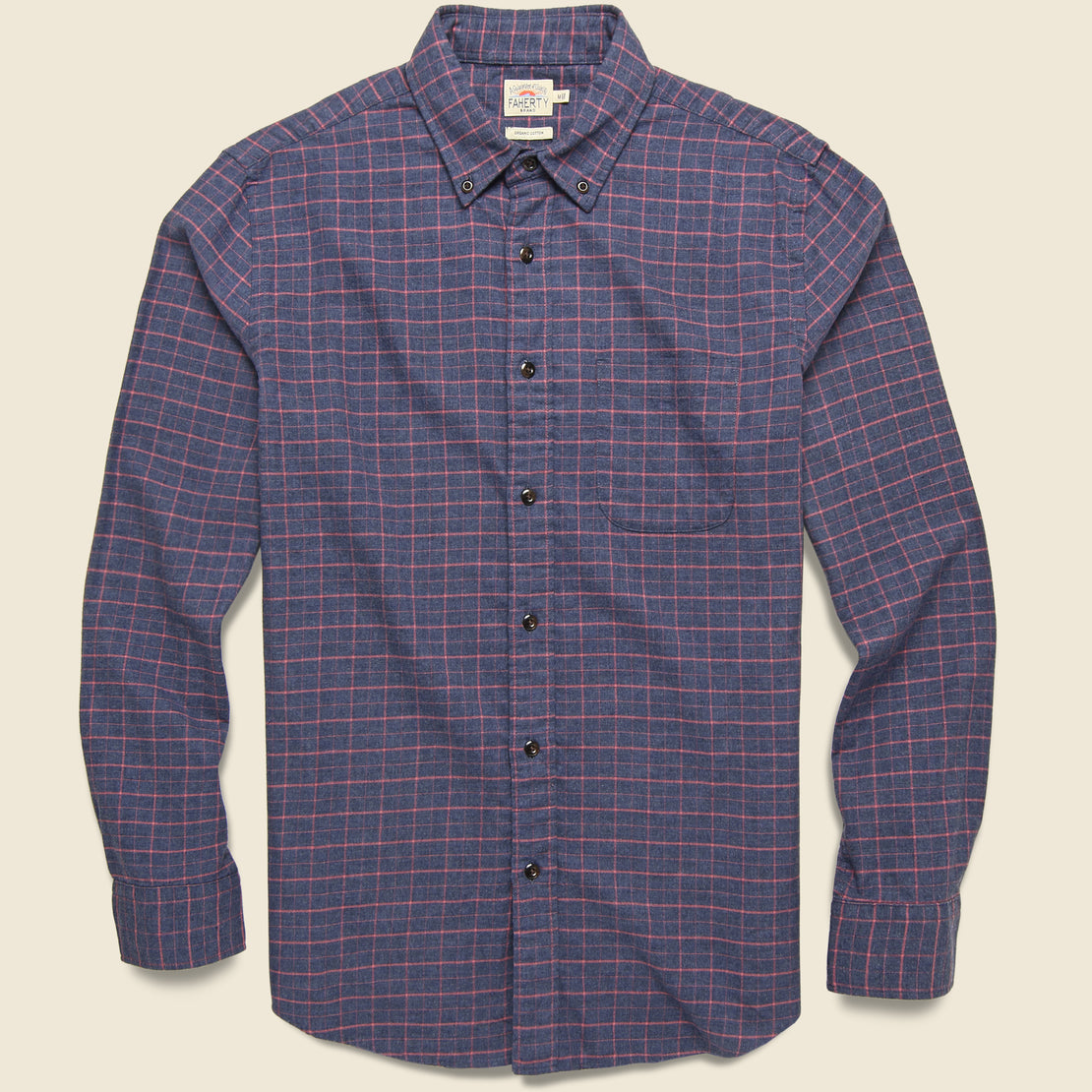 Faherty Stretch Featherweight Flannel Shirt - Hayes Check