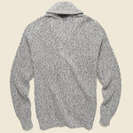 Marled Cotton Cardigan - Light Grey - Faherty - STAG Provisions - Tops - Sweater