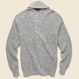 Marled Cotton Cardigan - Light Grey - Faherty - STAG Provisions - Tops - Sweater