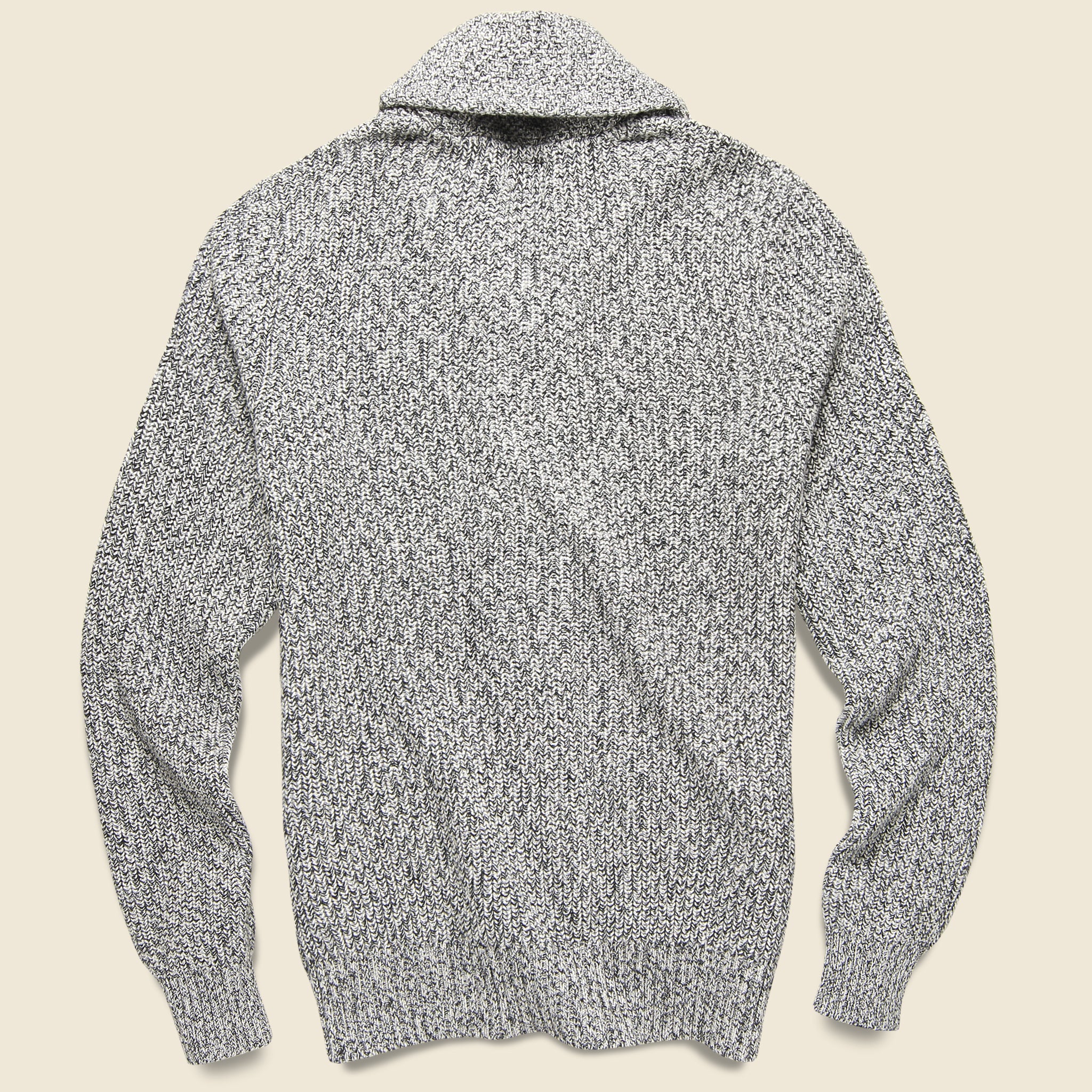 Marled Cotton Cardigan - Light Grey - Faherty - STAG Provisions - Tops - Sweater