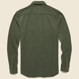 Knit Alpine Shirt - Olive Heather - Faherty - STAG Provisions - Tops - L/S Woven - Solid