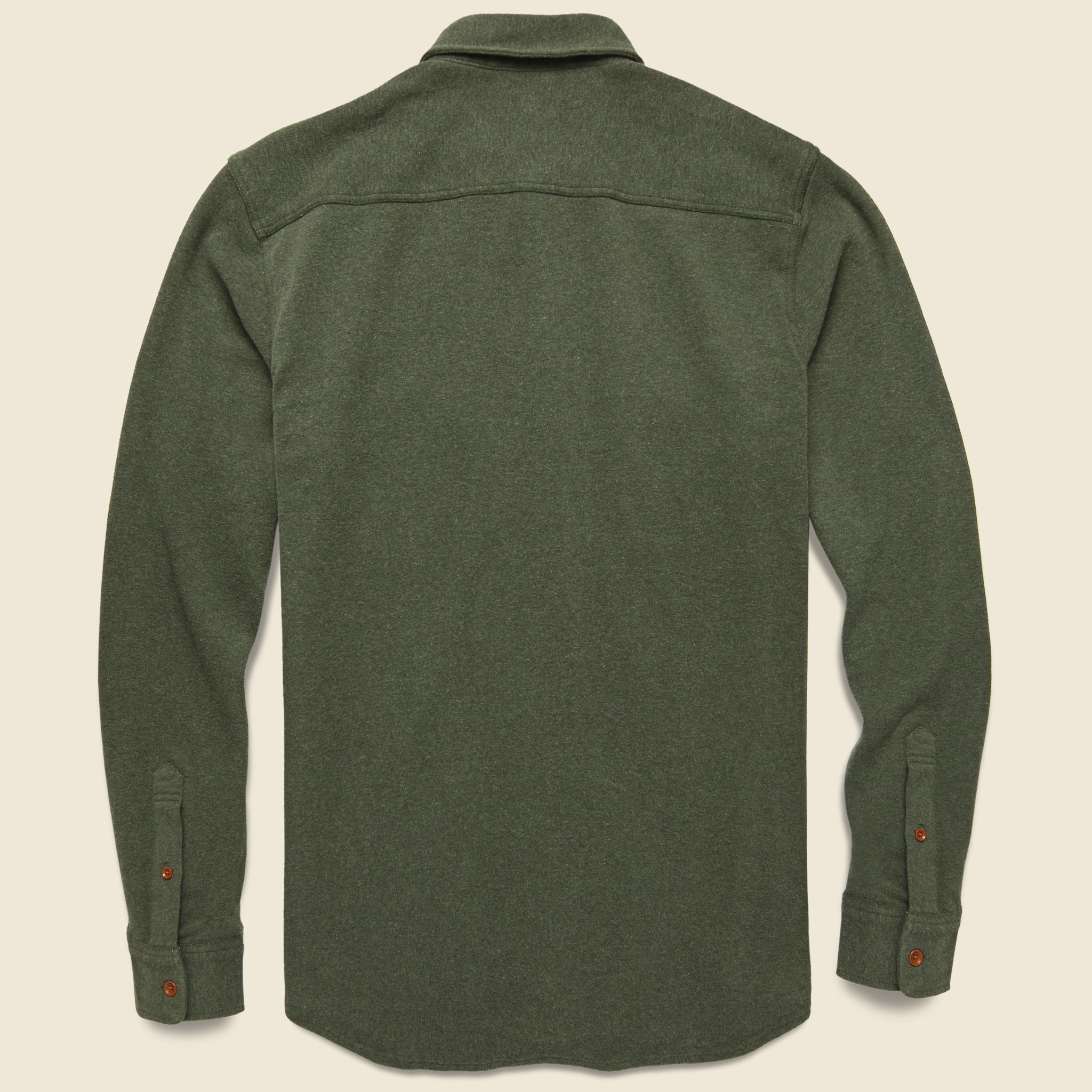 Knit Alpine Shirt - Olive Heather - Faherty - STAG Provisions - Tops - L/S Woven - Solid