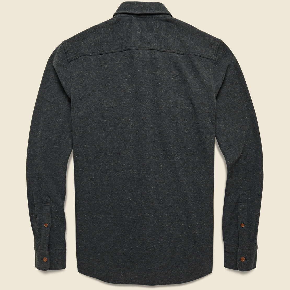 Knit Alpine Shirt - Charcoal Heather - Faherty - STAG Provisions - Tops - L/S Woven - Solid