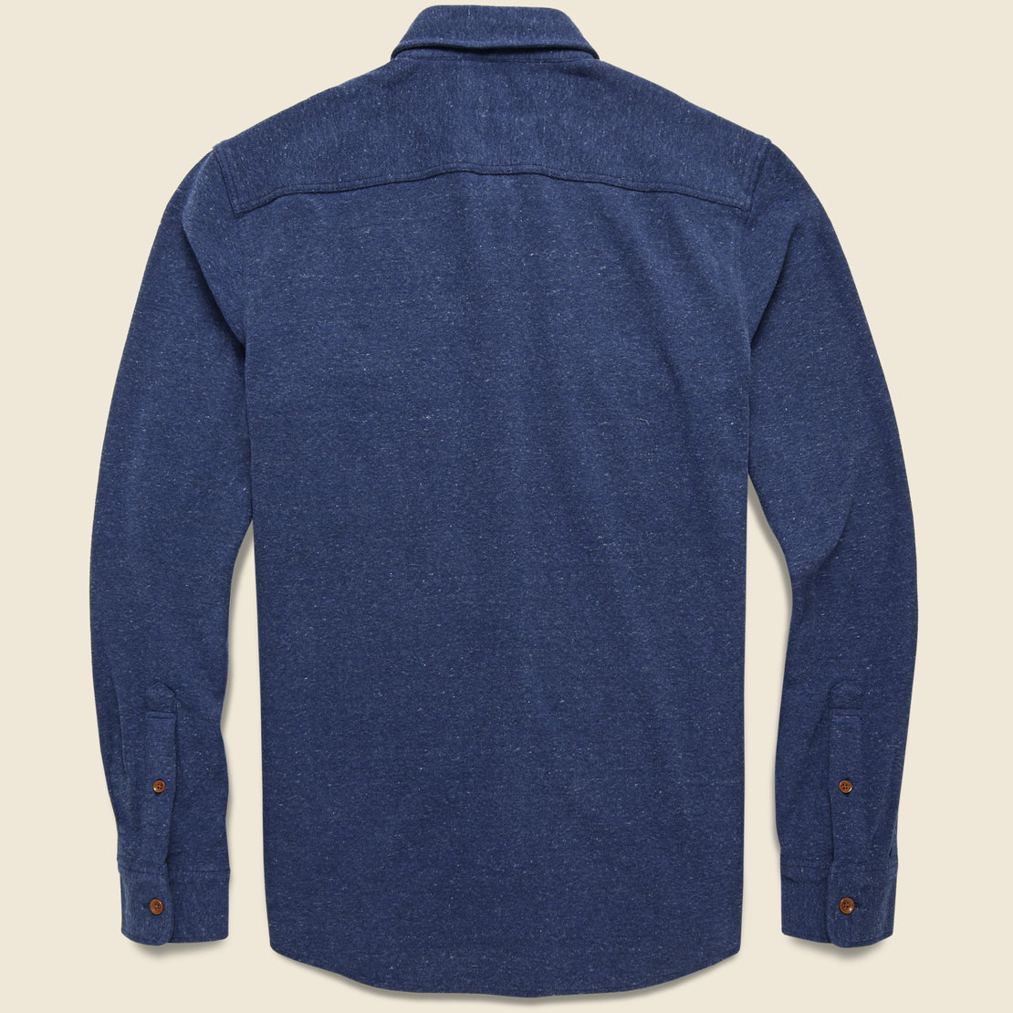 Knit Alpine Shirt- Navy Heather - Faherty - STAG Provisions - Tops - L/S Woven - Solid