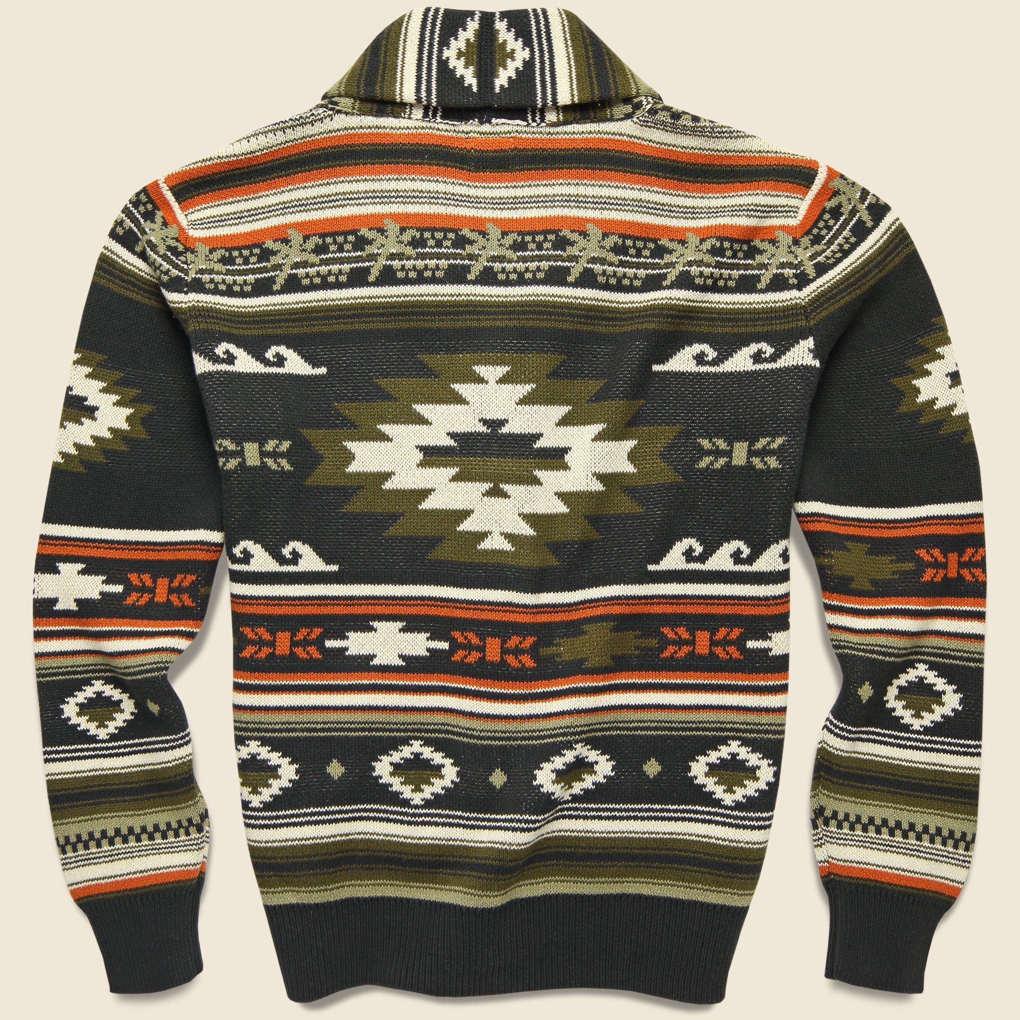 Novelty Shawl Cardigan - Dark Palm Isle - Faherty - STAG Provisions - Tops - Sweater