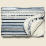 Aspen Sherpa Throw Blanket - Cloud Sky Geo - Faherty - STAG Provisions - Gift - Blankets