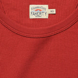 Essential Waffle Crewneck - Barn Red - Faherty - STAG Provisions - Tops - L/S Knit