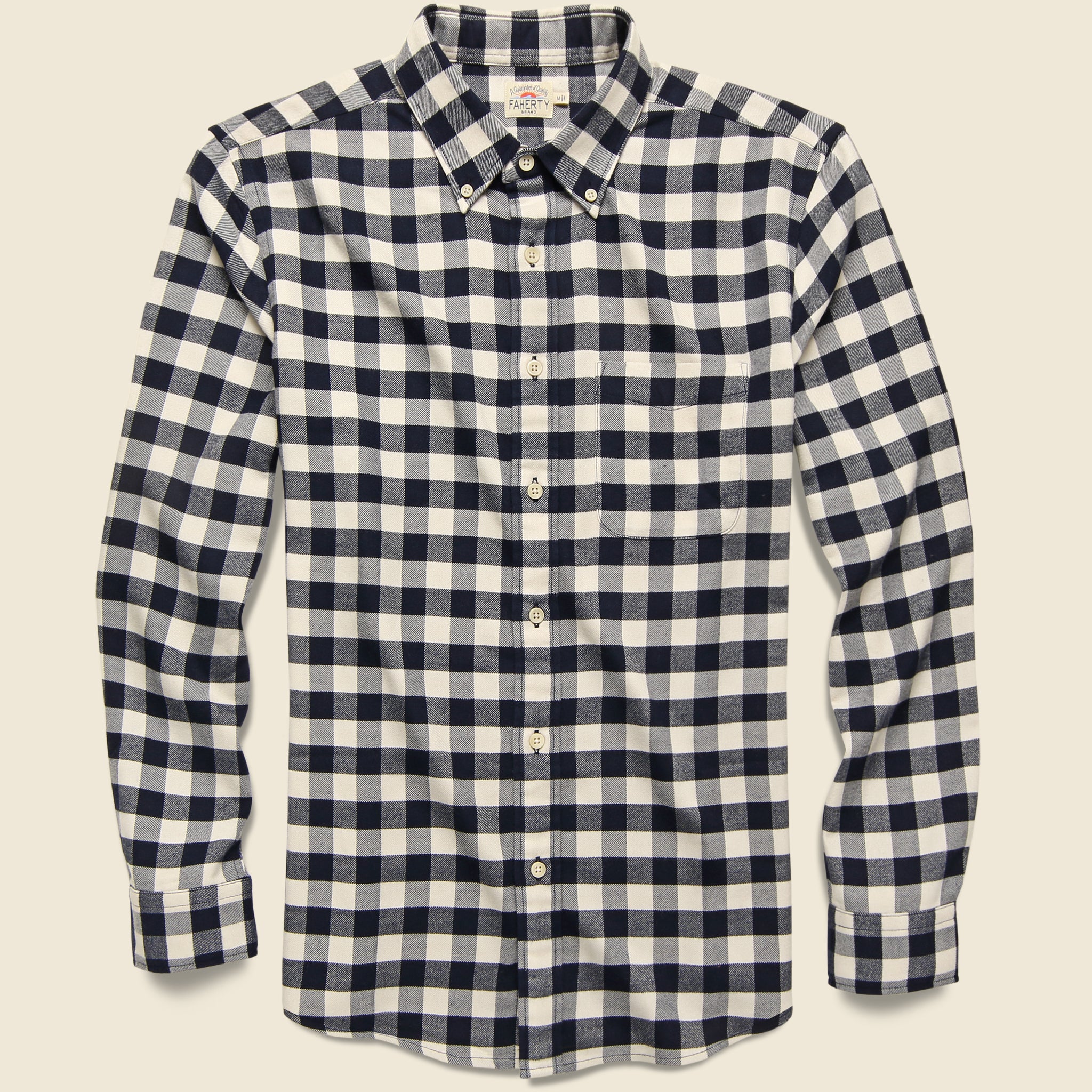 Legend Woven Shirt - Cream Tahoe Check - Faherty - STAG Provisions - Tops - L/S Woven - Plaid