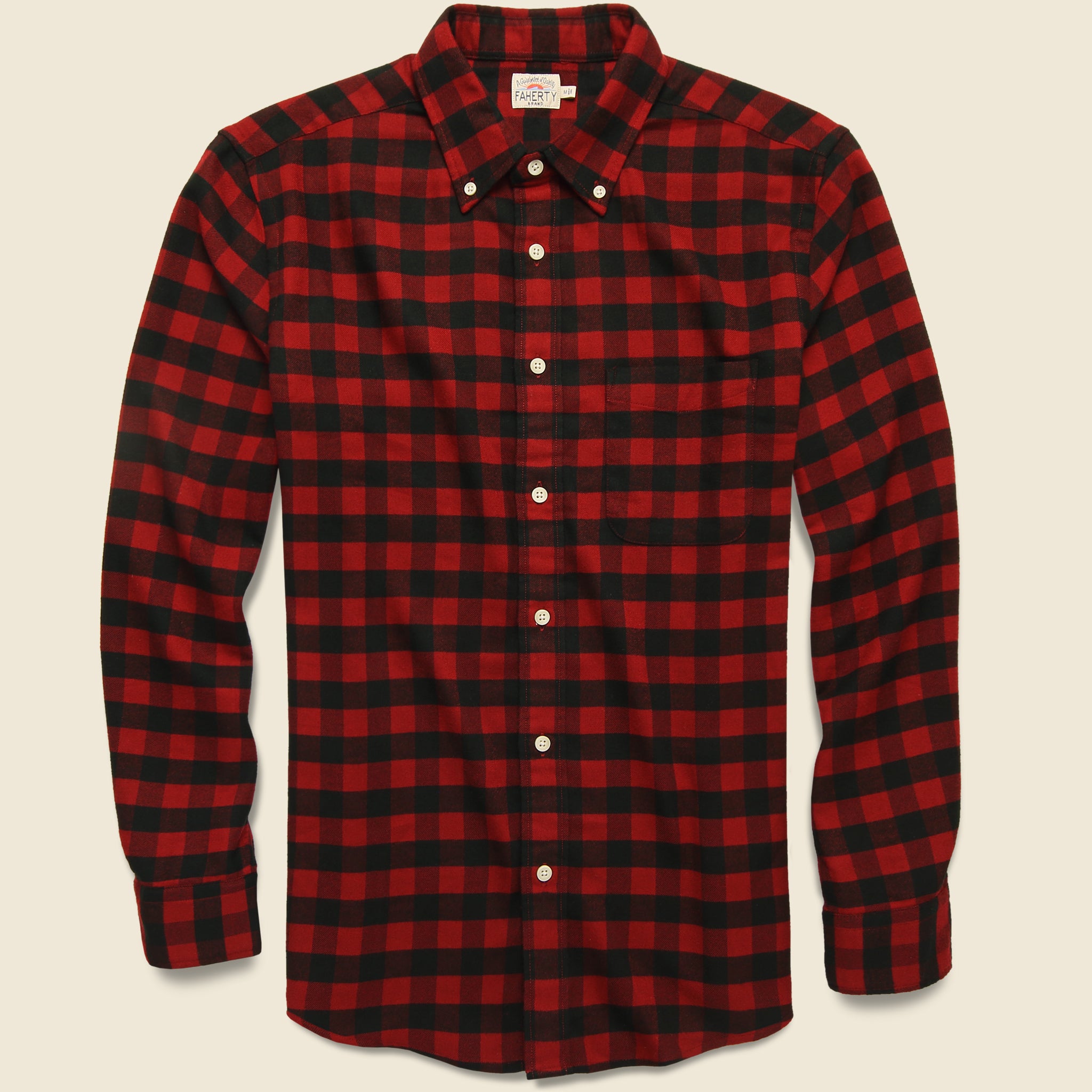 Legend Woven Shirt - Red Tahoe Check - Faherty - STAG Provisions - Tops - L/S Woven - Plaid