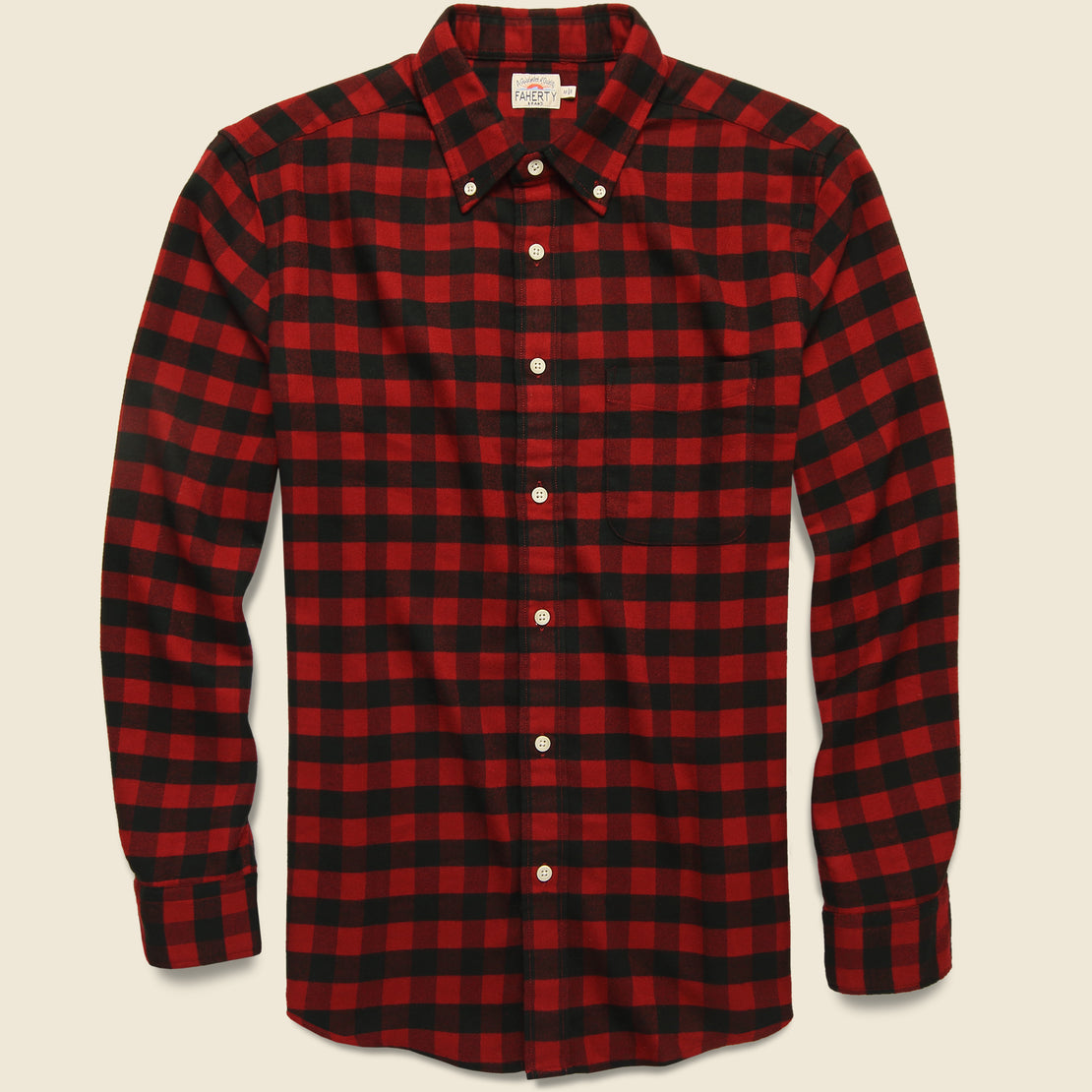 Faherty Legend Woven Shirt - Red Tahoe Check