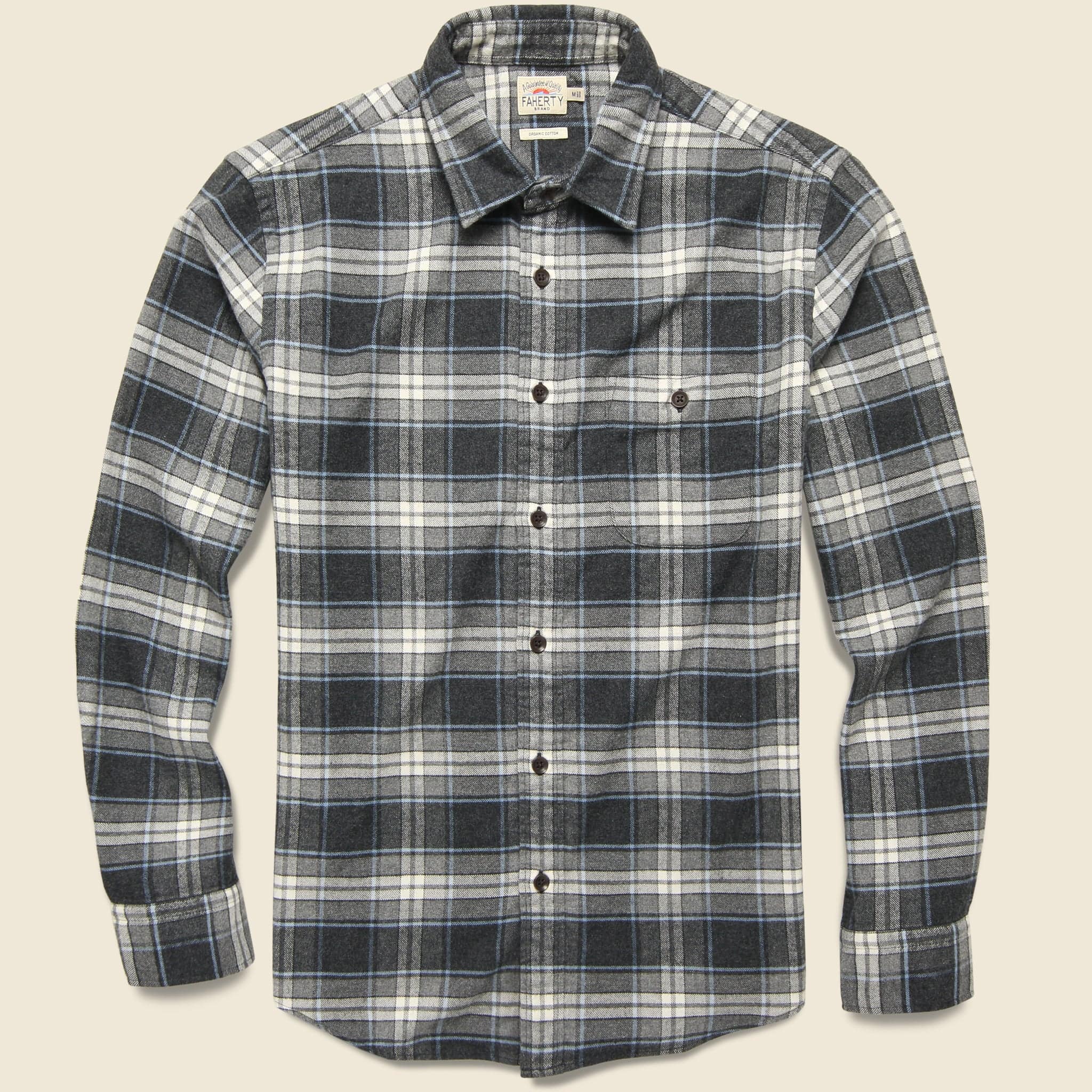 Stretch Seaview Flannel - Polar Night Plaid - Faherty - STAG Provisions - Tops - L/S Woven - Plaid