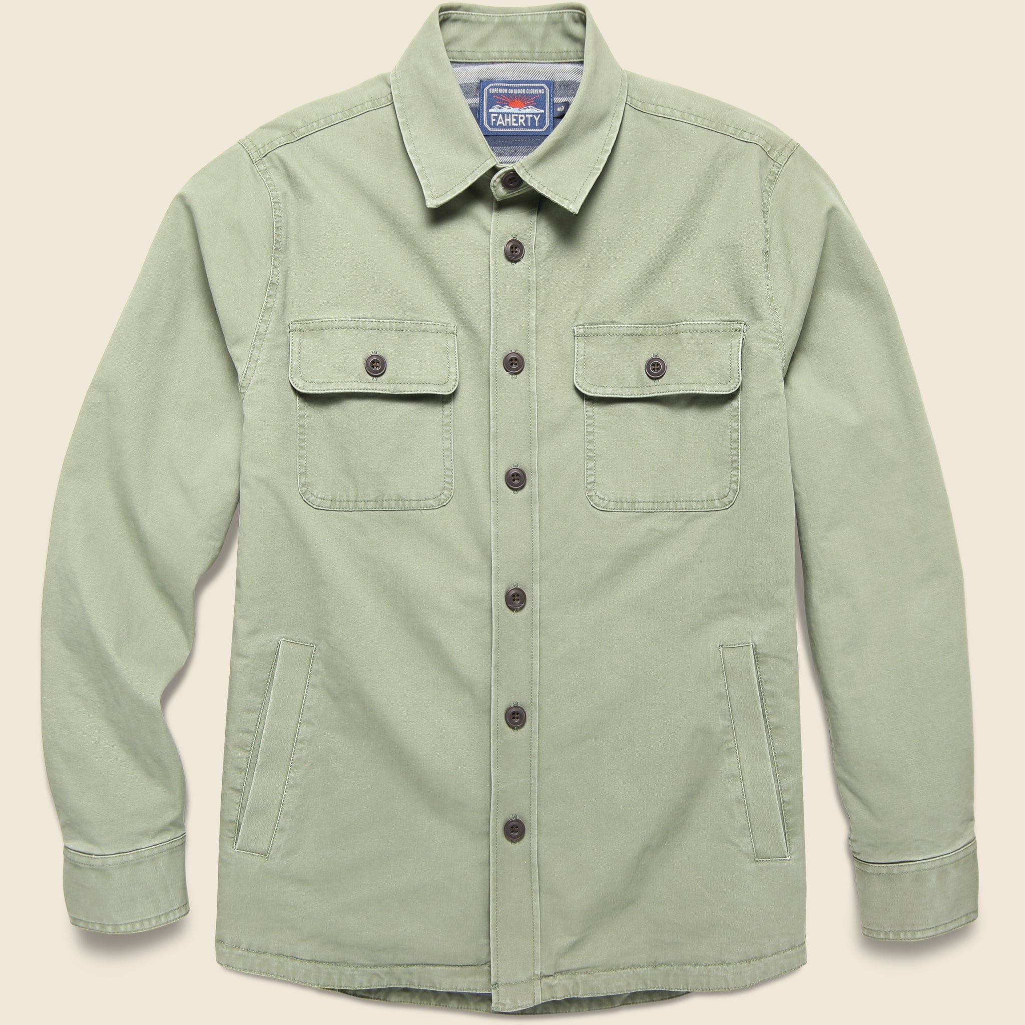 Stretch Blanket Lined CPO Jacket - Olive - Faherty - STAG Provisions - Outerwear - Coat / Jacket