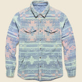 Good Feather Reversible Bondi Jacket - Indigo/Morning Star - Faherty - STAG Provisions - Outerwear - Coat / Jacket