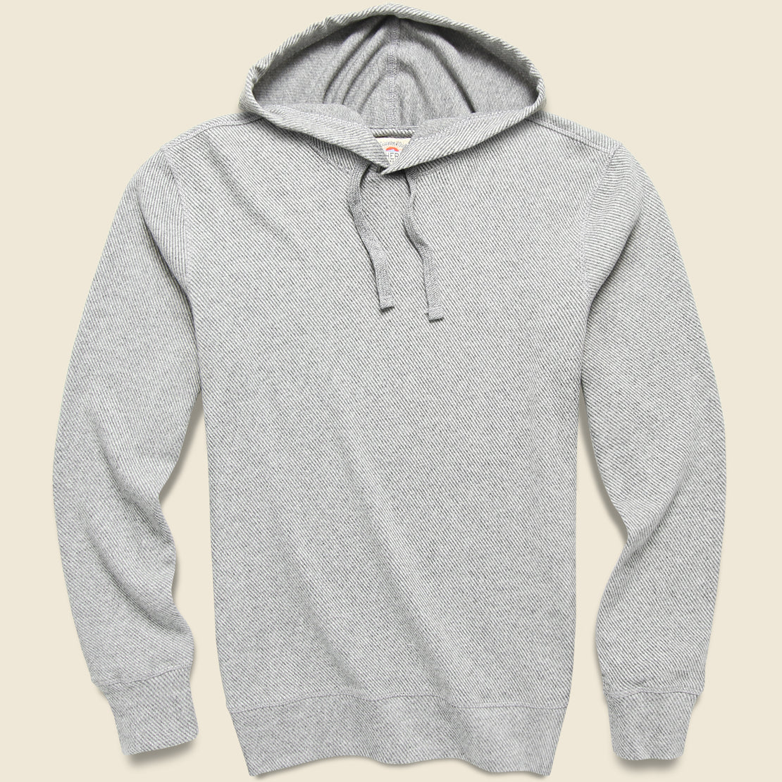 Faherty Legend Sweater Hoodie - Fossil Grey Twill