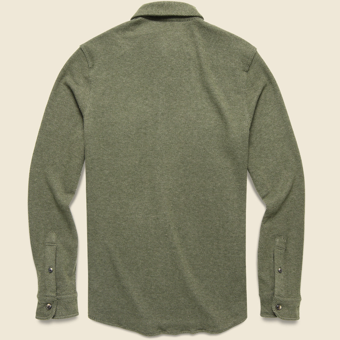 Legend Sweater Shirt - Olive Melange Twill - Faherty - STAG Provisions - Tops - L/S Woven - Solid