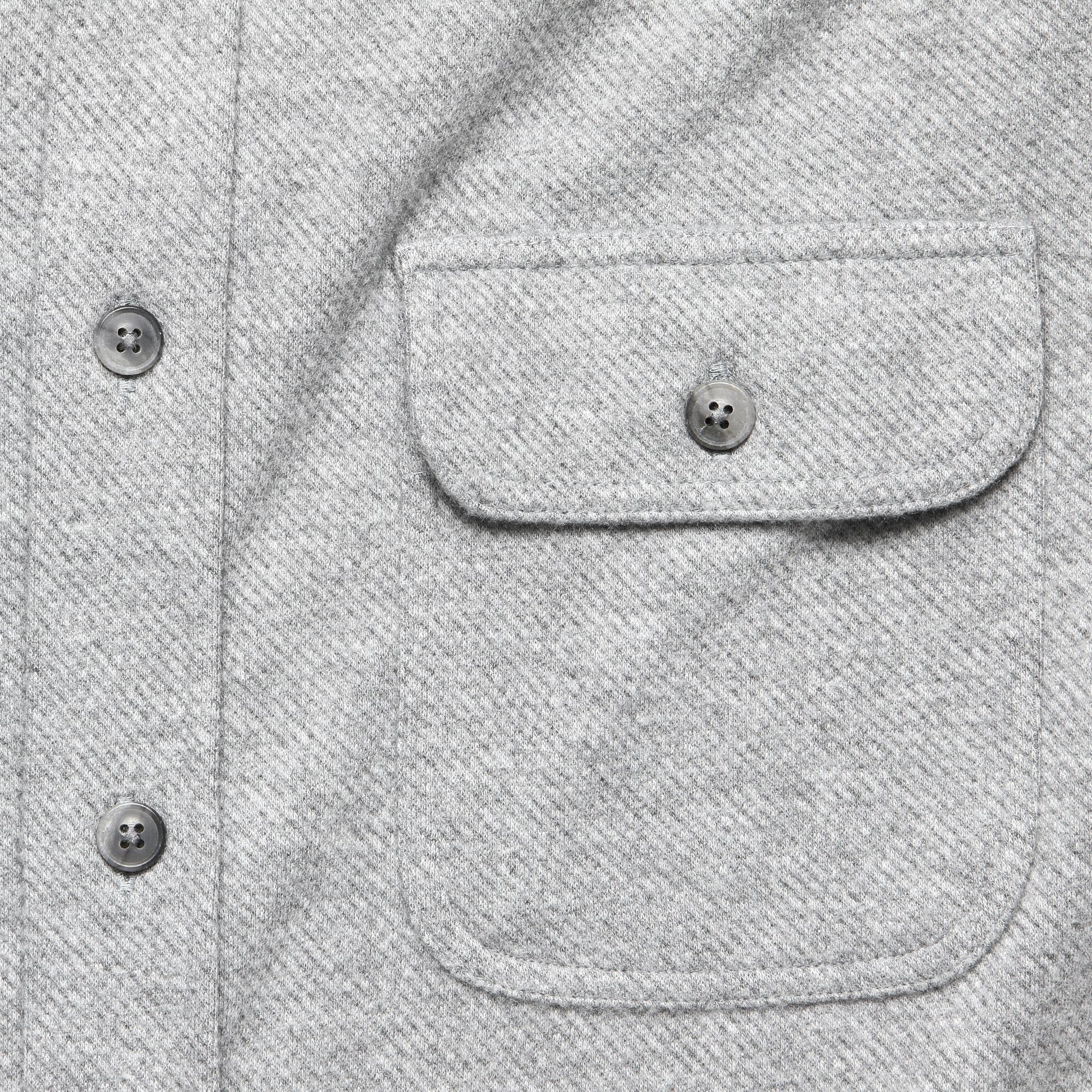 Legend Sweater Shirt - Fossil Grey Twill - Faherty - STAG Provisions - Tops - Fleece / Sweatshirt