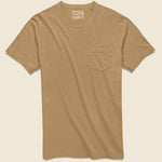 Garment Dyed Pocket Tee - Walnut - Faherty - STAG Provisions - Tops - S/S Tee