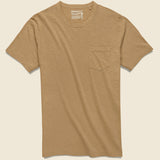 Garment Dyed Pocket Tee - Walnut - Faherty - STAG Provisions - Tops - S/S Tee