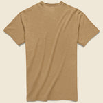 Garment Dyed Pocket Tee - Walnut - Faherty - STAG Provisions - Tops - S/S Tee